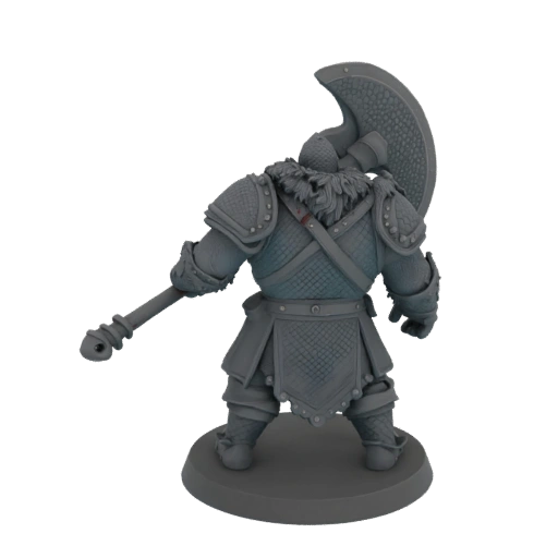 Miniature STL de Barbare Médiéval