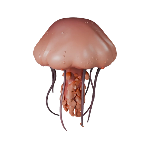 Modelo 3D de Medusa de Desenho Animado - Asset Estilizado para Animação | PBR