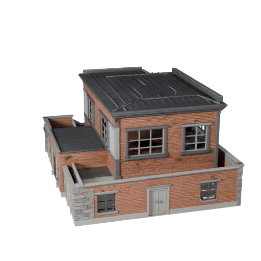 Modulares Dach-Bausatz 3D-Modell für Unreal - Echtzeit-Asset