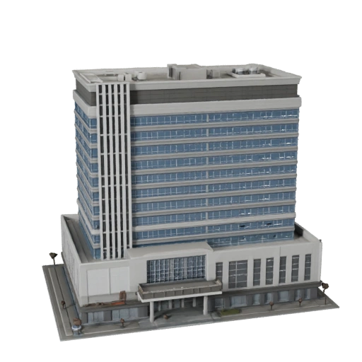 Modèle 3D de Siège Social d'Entreprise - Actif Archviz Réaliste
