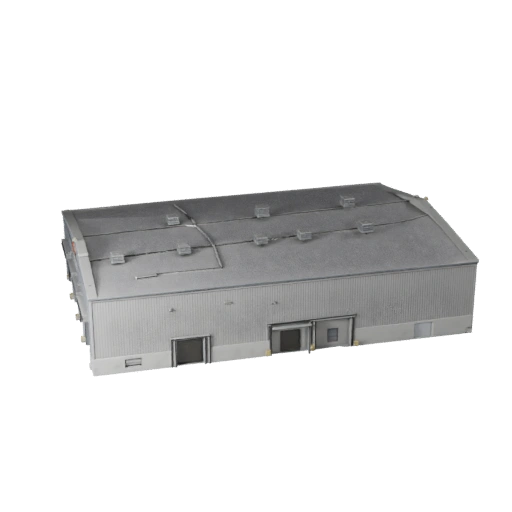 Modelo 3D de Almacén de Astillero - Activo Realista de Archviz