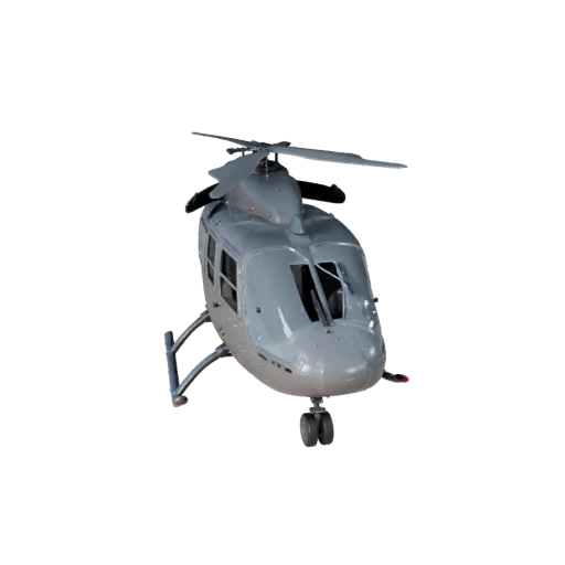 High Poly Helicopter 3D Model for Studio Renders - PBR