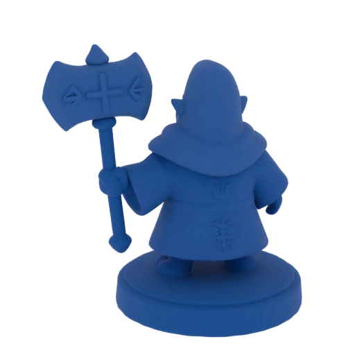 Fantasy Zwerg Kleriker Miniatur STL - Ladehaltung