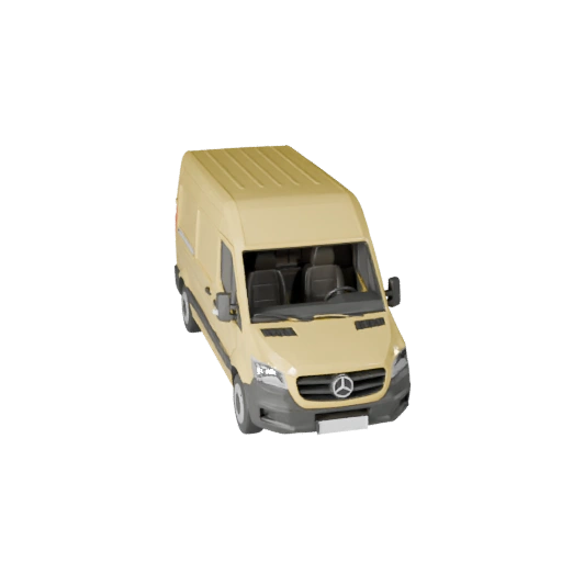 Low Poly Cargo Van 3D Model for Unity & Unreal PBR Asset (Legacy)