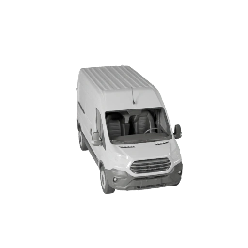 Camionnette de livraison modèle 3D pour Unity - Asset de jeu low poly