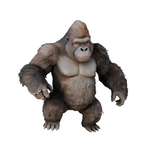 Gorilla 3D Model for Unity - Game Ready Asset, FBX | Royalty-Free