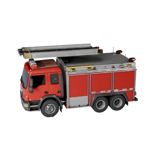 Feuerwehrauto 3D-Modell für Blender - Renderbereite Asset