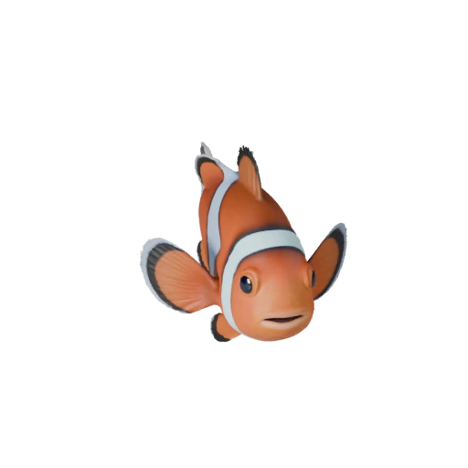 Pez Payaso Realista 3D - Activo PBR Rigged para Juegos | PBR