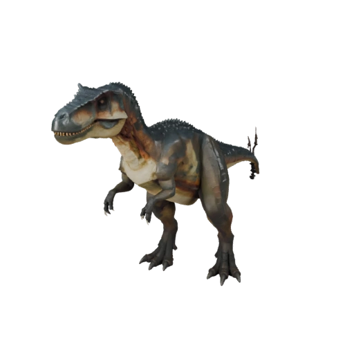 Low Poly Allosaurus 3D Model - Unity Game Asset with FBX | PBR