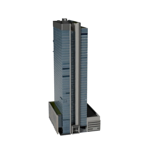 Torre de Distrito Financiero Modelo 3D para Blender - Activo de Render
