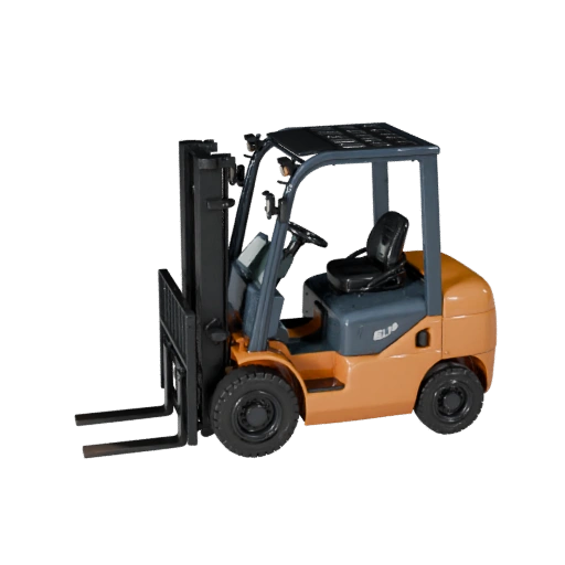 Forklift Loader 3D Model for Blender & Games - Realistic