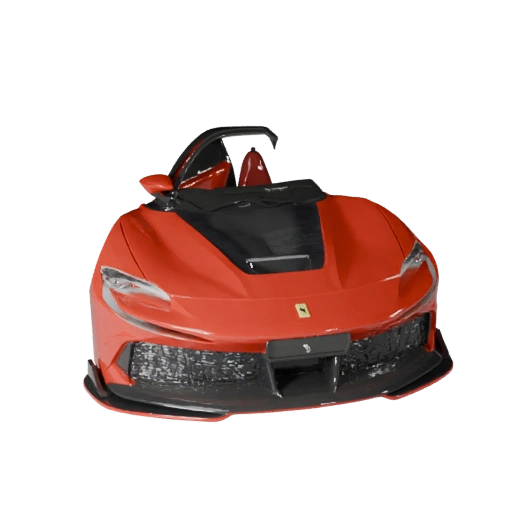 Ferrari Inspired Sports Car 3D Model for Blender - Render