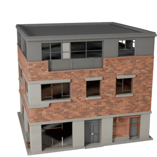 Maison Éco Low Poly 3D pour Jeux Temps Réel et RV
