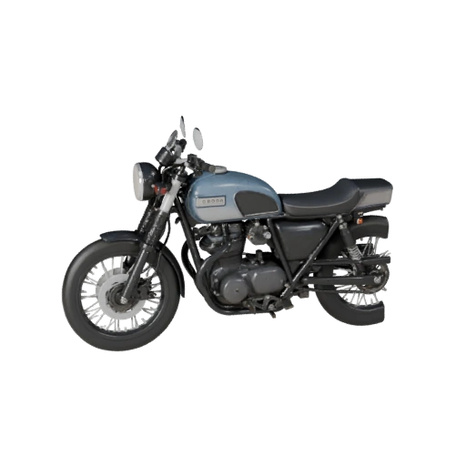 Oldtimer Motorrad 3D Modell für Blender - Realistischer PBR