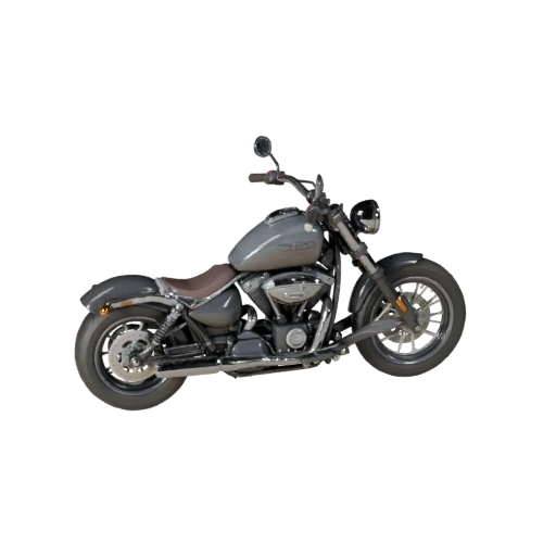 Modèle 3D de Moto Cruiser Vintage pour Blender et Jeux