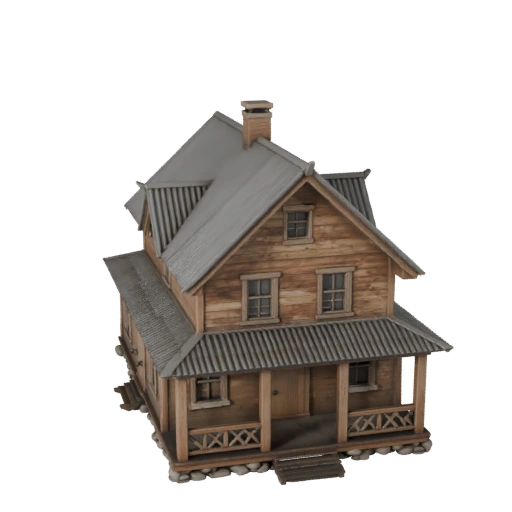 Farmhouse 3D Model for Unity - Game Asset for Architecture