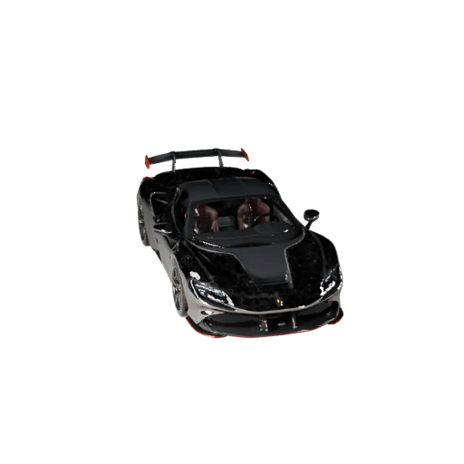 Ferrari Inspired Sports Car 3D Model for Blender & Games