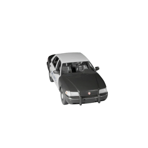 Polizeiauto 3D-Modell für Unreal Engine - Spielbereites Asset