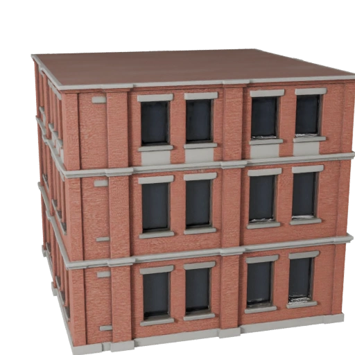 Brick Facade 3D Model - Realistic Archviz Asset for Architecture
