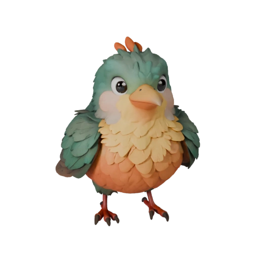 Cartoon Robin 3D Model - Stylized Asset for Animation | Royalty-Free