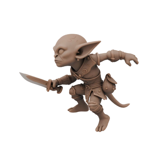 Fantasy Ashwing Goblin Archer Miniature STL