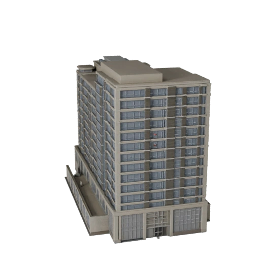 Office Atrium Building 3D Model - Realistic Archviz Asset