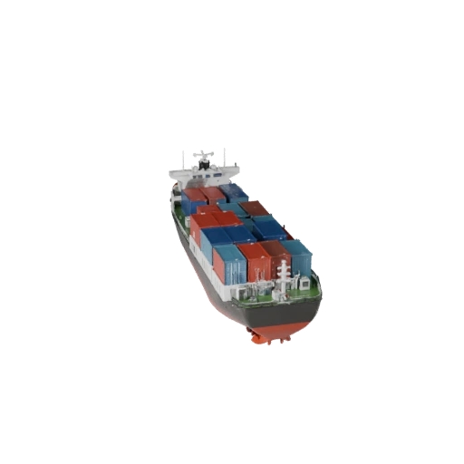 Container Ship 3D Model for Blender - Render Ready Asset