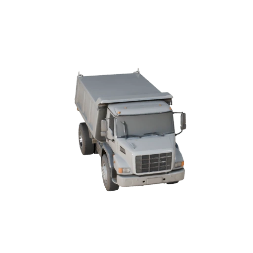Modelo 3D de Caminhão Basculante para Unity - Asset de Jogo Low Poly