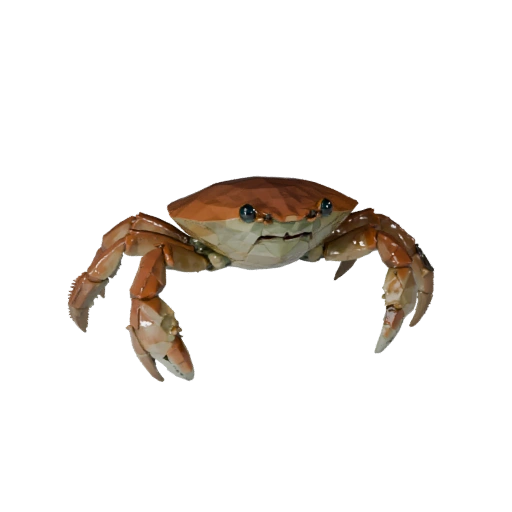 Low Poly Crab 3D Model - Unity Game Asset with FBX | Royalty-Free