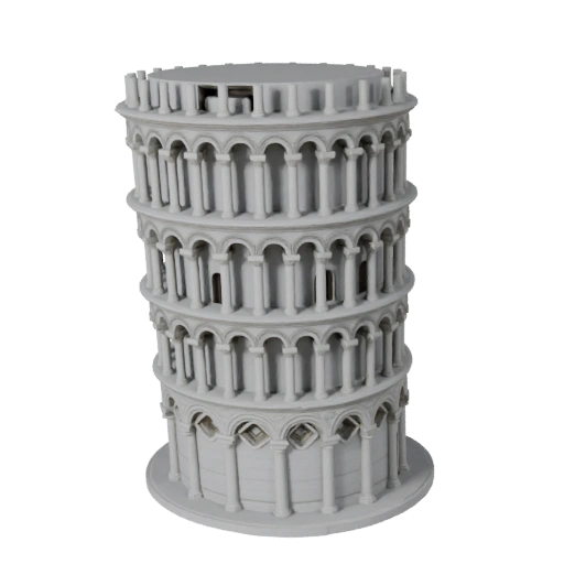 Modelo 3D de la Torre Inclinada de Pisa para Blender - Activo de Render