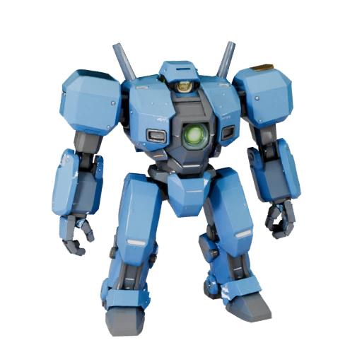 Low Poly Mech Walker 3D Model for Unity & Unreal Games