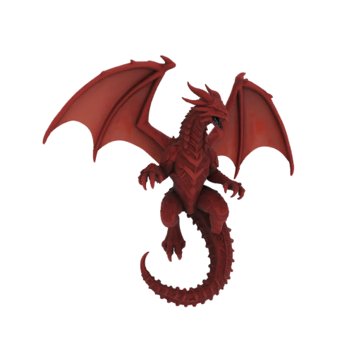 Miniatura STL de Dragão Chefe Ironjaw de Fantasia