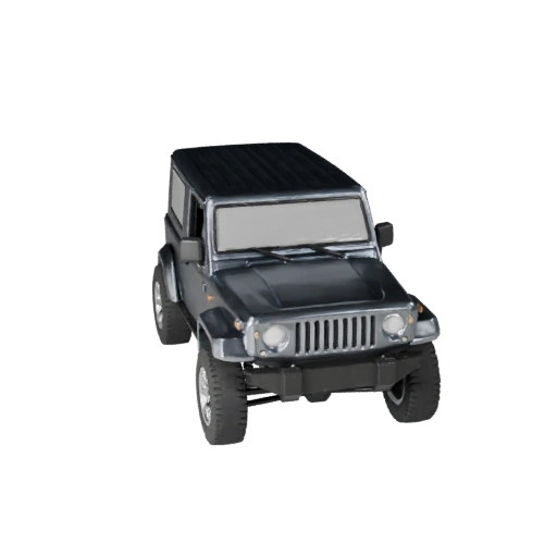 Compact Suv 3D Model for Unity - Low Poly Game Asset