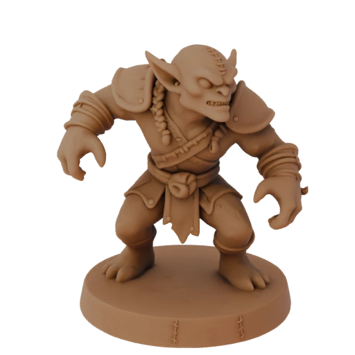 Fantasy Venomous Goblin Shaman Miniature STL