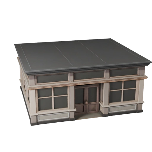 Storefront Facade 3D Model for Unreal - Realtime Asset
