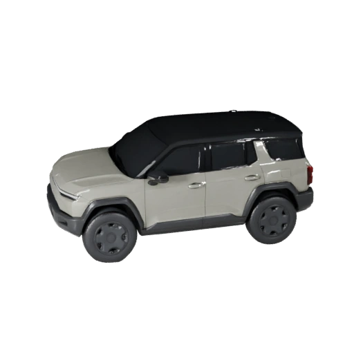 Cyber SUV 3D Model for Unity - Low Poly Game Asset