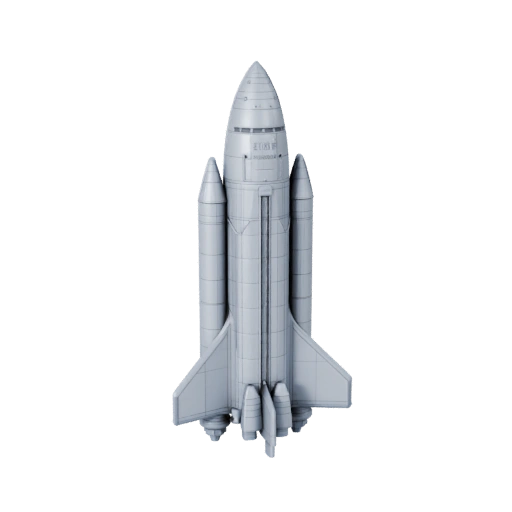 Printable Launch Vehicle STL 3D Model for Collectibles &