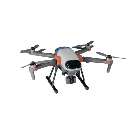 Drone Quadcopter 3D Model for Unreal Engine - Game Ready