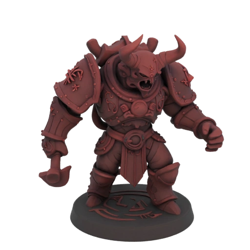 Dark Fantasy Devil Warrior Miniature STL