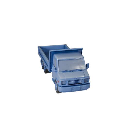 Modèle 3D STL Imprimable de Camion Plateau pour Objets de Collection &