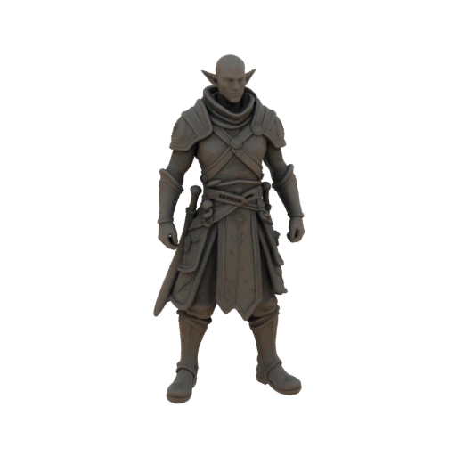 Fantasy Elf Archer Miniature STL - Casting
