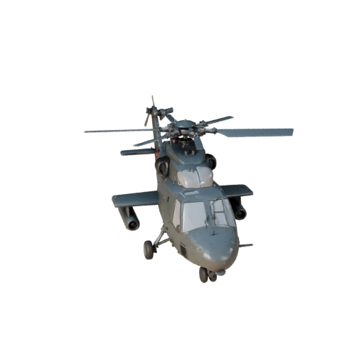 Apache Inspired Attack Helicopter 3D Model for Blender &