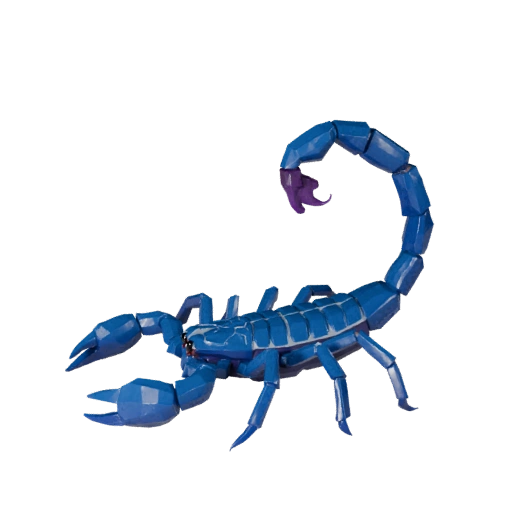 Modèle 3D Scorpion Low Poly - Asset de Jeu Unity avec FBX | PBR