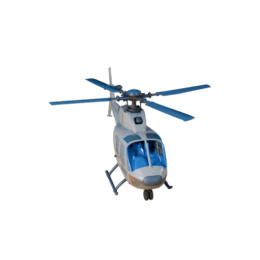 Game Ready Helicopter 3D Model for Realtime Use PBR Asset