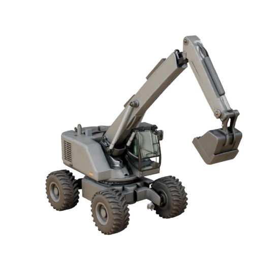 Telehandler 3D Model for Unreal Engine - Game Ready Asset