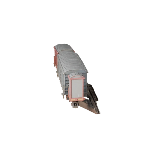 Modelo 3D de Tren de Carga para Blender y Juegos - Activo PBR