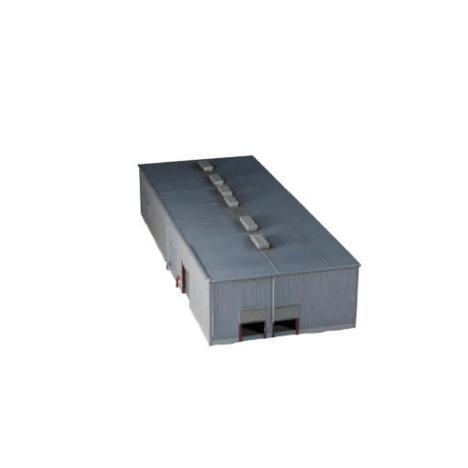 Centro de Logística Estilizado Modelo 3D - Activo de Juego para Arquitectura