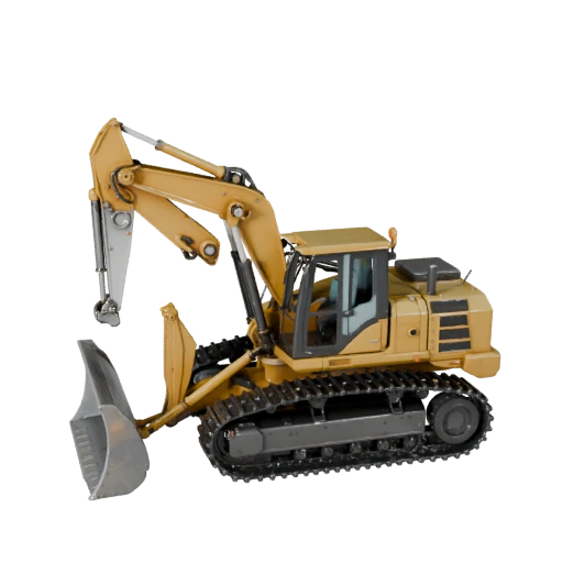 Game Ready Bulldozer 3D Model for Realtime Use PBR Asset