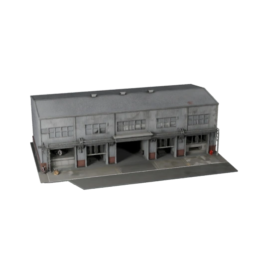 Industrial Shed 3D Model for Unity - Game Asset for Architecture