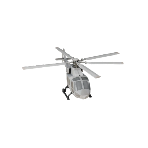 Low Poly Helicopter 3D Model for Unity & Unreal PBR Asset